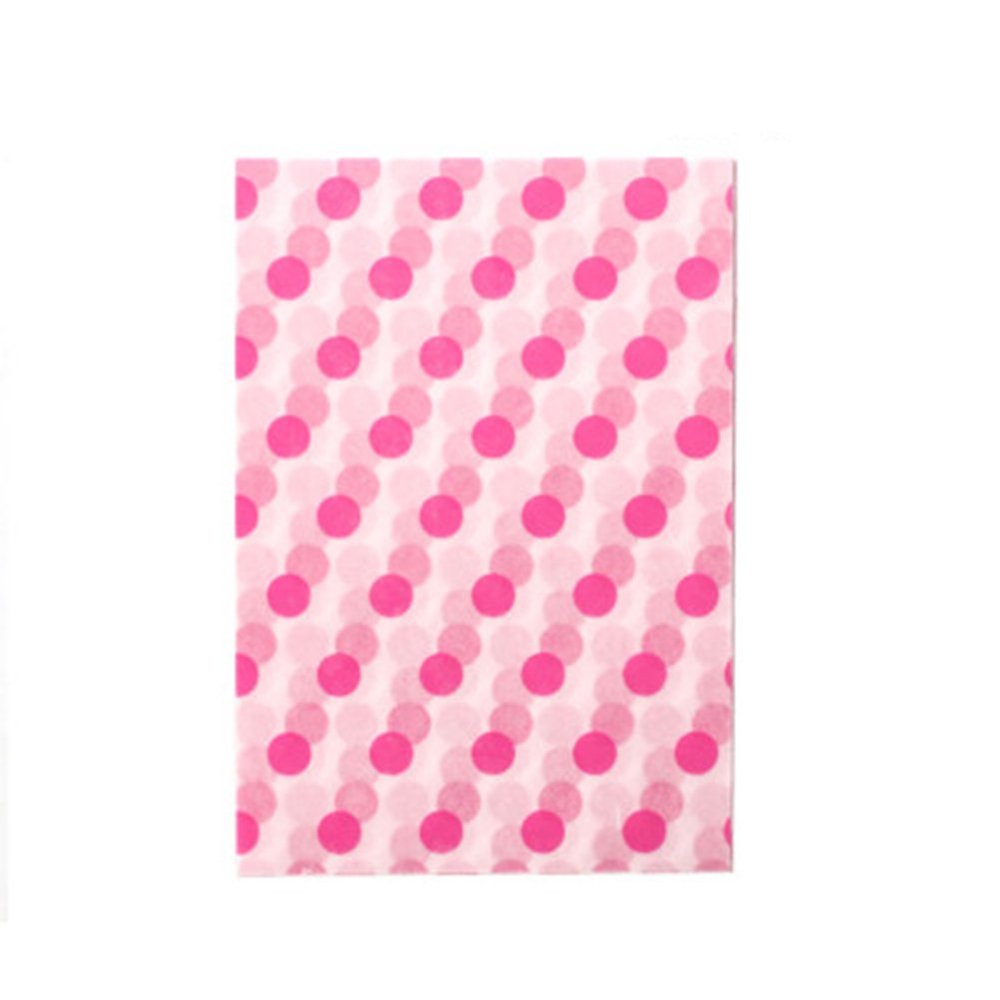 Gentle Meow 500 Pcs Candy Wrappers Twisting Wax Paper for Sweets Lolly Baking Nougat - Pink Dot