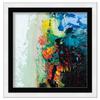 10x10 Frame with Mat - White 13x13 Frame Wood Made to Display Print or Poster Measuring 10 x 10 Inches with Black Photo Mat view 4