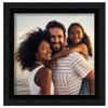 10x10 Frame with Mat - Black 13x13 Frame Wood Made to Display Print or Poster Measuring 10 x 10 Inches with Black Photo Mat view 3