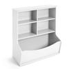 CAPHAUS Kids' Toy Storage Organizer, Open Storage Cubby, Multifunctional Book, Toy Storage Cabinet, Book, Shelf for Nursery, Playroom, Closet, Home Organization Toy Bookcase, E. White-33'' Height view 3
