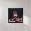 HAUS AND HUES Muhammad Ali Posters - Muhammad Ali Canvas Wall Art in Ring Boxing Prints, Sports and Gym Artwork, Black History Pictures for Wall, Sport Posters for Man Cave (Black Framed 16x20) view 4