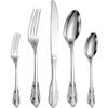 A  HOUSEWARE Antique Silverware Set for 8 Silvery Royal Flatware Stainless Steel 40 Pieces Eating Utensils Vintage Fork Knife Spoon Luxury Home Kitchen Restaurant Festival Parties view 1