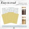 Spice Jar Labels Preprinted, Prefdo 276 Black & White Script Spice Combo Labels, Waterproof Vinyl Stickers for Pantry Herb and Spice Rack Organization view 4