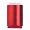 Can Cooler Sleeves Blank Poly Foam - Collapsible DIY Customizable for Parties Weddings Bulk (25, Metallic Red) view 1