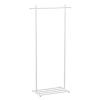 ARALEL Garment Rack Freestanding Coat Rack with Shoe Rack Small Space Metal Clothing Rack Heavy Duty Garment Rack for Hanging Clothes Bedroom Living Room Clothes Organizer, 60x39x160CM(Color:Black) view 1