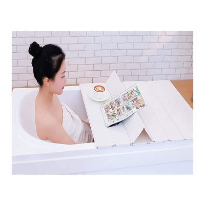 CHALKE Bathtub Cover PVC Dustproof Foldable Bathtub Insulation Cover Bath Shelf Bathtub Insulation Cover Suitable for Most Standard Size Bathtub Thickness 0.7CM (Size : 175x75x0.7cm)