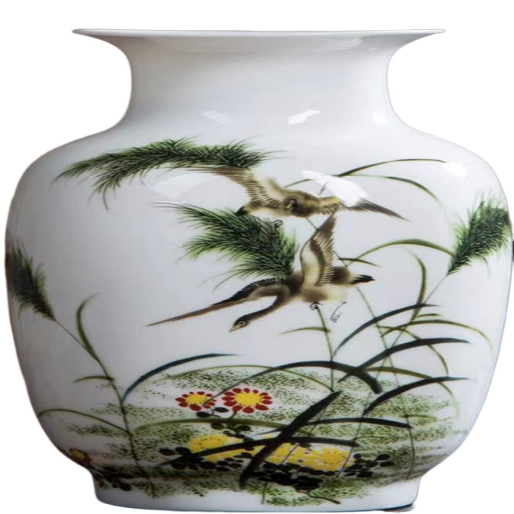 AMITVA Ceramic Vases, Pottery Decorative Flower Vase for Home Decor, Table, Living Room Decoration, Shelf Decor, Mantel-D 2613.9cm