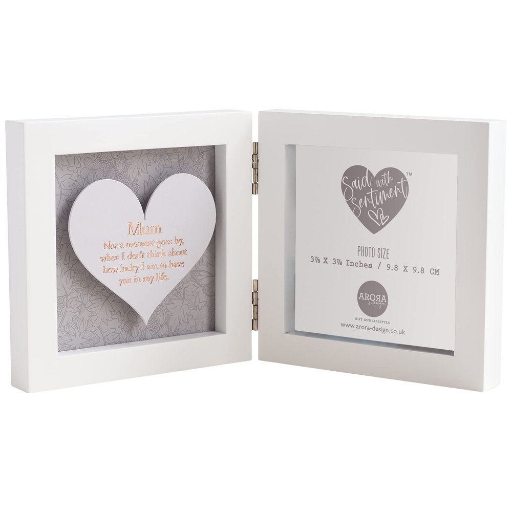 Said with sentiment 7663 Mum Hinged Heart Photo Frame
