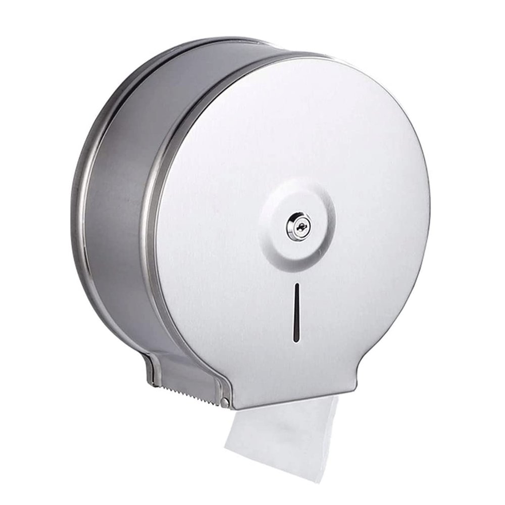 LIOONS High Capacity Stainless Steel Paper Towel Dispenser Commercial Wall Mounted Hand Towel Dispenser Waterproof Paper Towel Holders Stable