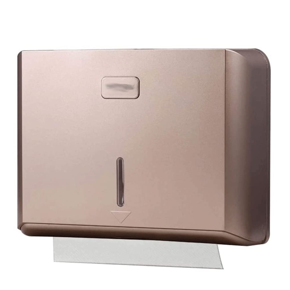 LIOONS High Capacity Paper Towel Dispenser Wall Mount Waterproof Hand Towel Dispenser Commercial Paper Towel Holders Lock Tissue Box Stable