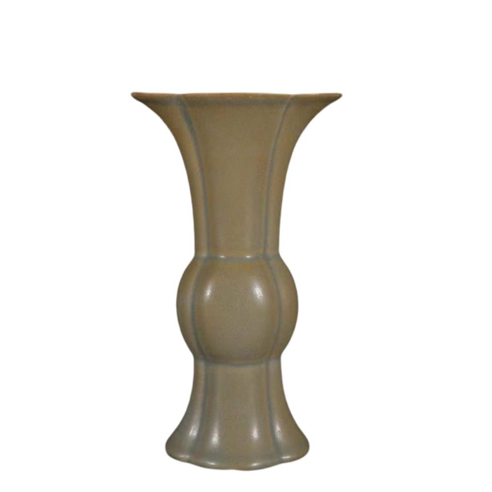 AMITVA Ceramic Vases, Pottery Decorative Flower Vase for Home Decor, Table, Living Room Decoration, Shelf Decor, Mantel-18 * 11 cm