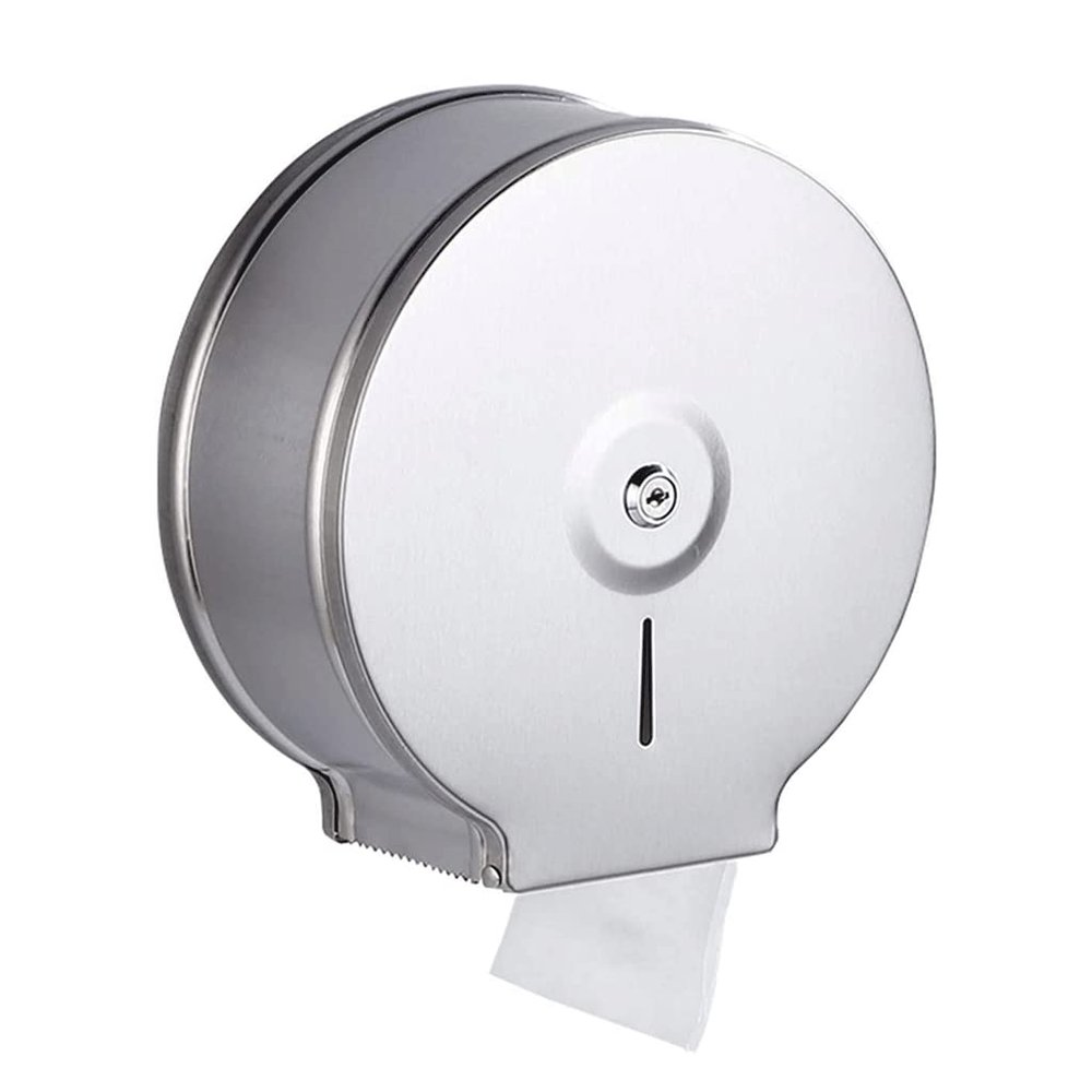 LIOONS High Capacity Wall Mounted Paper Towel Dispenser with Lock Waterproof Hand Towel Dispenser Stainless Steel Paper Towel Holders Stable