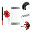 LIFKOME Dryer Vent Brush Set Chimney Brush 9 Extendable Rods Fireplace Cleaning Lint Flue Brush Heatproof Long-Lasting view 3
