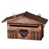 LIOONS High Capacity Wall Mounted Paper Towel Holders Creative Log House Look Hand Towel Dispenser for Bathroom Paper Towel Dispenser Stable view 1