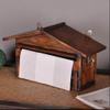 LIOONS High Capacity Wall Mounted Paper Towel Holders Creative Log House Look Hand Towel Dispenser for Bathroom Paper Towel Dispenser Stable view 3