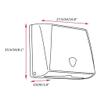 LIOONS High Capacity Paper Towel Dispenser Wall-Mounted Waterproof Hand Towel Dispenser Free Punching Plastic Paper Towel Holders Stable view 2