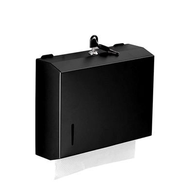 LIOONS High Capacity Commercial Paper Towel Dispenser Lock Wall Mount Stainless Steel Waterproof Hand Towel Dispenser for Bathroom Kitchen Hotel Stable