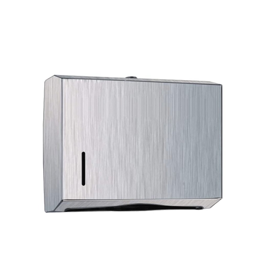 LIOONS High Capacity Wall Mounted Paper Towel Dispenser with Lock Stainless Steel Hand Towel Dispenser Punch-Free Home Kitchen Commercial Stable