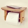 LIOONS High Capacity Paper Towel Holders Wooden Paper Towel Dispenser Wall Mounted with Shelves Hand Towel Dispenser Napkin Holder Rack Stable view 3