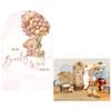 Aerdce Teddy Bear Arch Backdrop 4x7ft We Can Bearly Wait to Meet You Arched Wall Covers Stretchy Background for Party Decorations Pink Baby Shower Decor Props NO-76 view 1