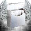 LIOONS High Capacity Stainless Steel Paper Towel Dispenser C-Type Folding Hand Towel Dispenser Wall Mount Flip Cover Waterproof Papetowel Holders Stable view 3