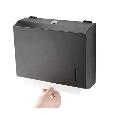 LIOONS High Capacity Commercial Paper Towel Dispenser with Lock Stainless Steel Wall Mounted Hand Towel Dispenser for Home Bathroom Hotel Stable