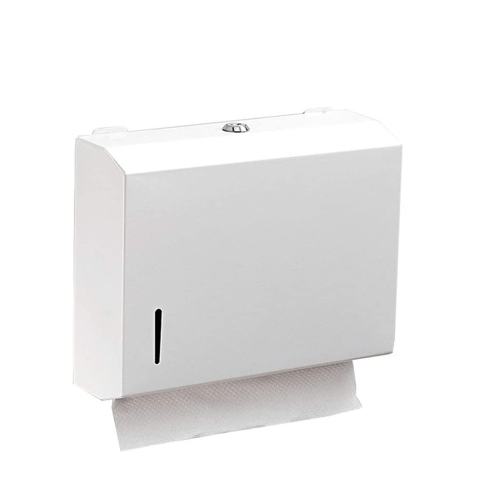 LIOONS High Capacity Commercial Paper Towel Dispenser Lock Wall Mount Stainless Steel Waterproof Hand Towel Dispenser for Bathroom Kitchen Hotel Stable