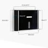 LIOONS High Capacity Wall Mounted Paper Towel Dispenser Large Capacity Waterproof Hand Towel Dispenser with Lock Bathroom Paper Towel Holders Stable view 2
