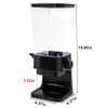 Cereal Dispenser Countertop with lids, Organization and Storage Containers for Kitchen and pantry, 5L Rice Dispenser for Cereal, Beans, Grains, Nuts, Snack,Oatmeal, Dog Food, Bird Seed, Black, 2Pc view 2