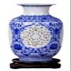 AMITVA Modern Market Ceramic Vase, Large Modern Vase for Home Decor, Office, Living Room, Kitchen, Wedding Banquet and Artificial Flowers-B:23.9 * 13.9 cm view 1