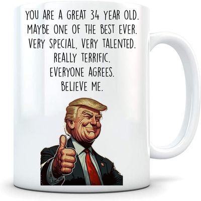 34th birthday gift for women and men, 34th birthday mug, 34 year old birthday gifts, happy 34th birthday, 34th bday party, 34th birthday gag