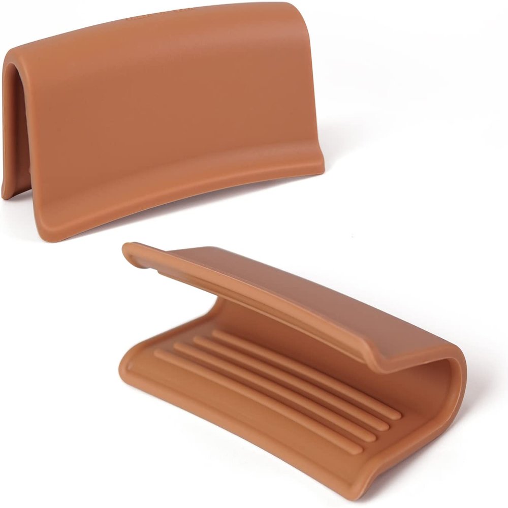 Carrotez Silicone Pot Holders, 1 Pair (2 pcs) - Cinnamon