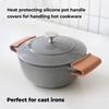 Carrotez Silicone Pot Holders, 1 Pair (2 pcs) - Cinnamon view 2