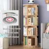 360 Degree Rotation Kids Bookshelf, 6 Tier Floor Standing Solid Wood Bookcase, Picture Book Toy Book Exhibition Shelf (Color : Style 2, Size : 50.5X191.6CM) view 4