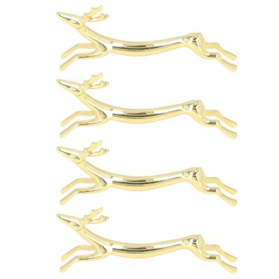 Pilipane 4pcs Reusable Chopstick Rest, for Long-Lasting Reusable Cute Animal Design Chopstick Rest Set, Spoon Fork Knife Rack Chopstick Holder Rest(Deer)