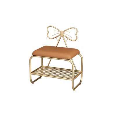 Storage Shoe Bench Shoe Storage Bench Shoes Cabinet Bench Shoe Bench with Seat Nordic Shoe Stool with Bow-shaped Backrest for Home,Shoe Storage Rack with Soft PU Cushion,for Hallway Living Room Bedr