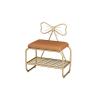 Storage Shoe Bench Shoe Storage Bench Shoes Cabinet Bench Shoe Bench with Seat Nordic Shoe Stool with Bow-shaped Backrest for Home,Shoe Storage Rack with Soft PU Cushion,for Hallway Living Room Bedr view 1