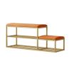 Storage Shoe Bench Shoe Storage Bench Shoes Cabinet Bench Shoe Bench with Seat 2-Tier Shoe Rack with Low and High Seats Storage Rack Organizer with Metal Frame for Hallway Living Room Bedroom Corrid view 1