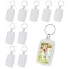 DIVINA VITAE 10PCS Acrylic Photo Picture Keychains Blank Photo Keyrings Double Sided Picture Holder With Split Ring Clear Personalised Diy Craft Art Projects Picture Frame For Men Women Family Friend view 1