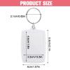 DIVINA VITAE 10PCS Acrylic Photo Picture Keychains Blank Photo Keyrings Double Sided Picture Holder With Split Ring Clear Personalised Diy Craft Art Projects Picture Frame For Men Women Family Friend view 2
