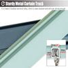 JYDQM Ceiling Curtain Track, Sliding Door Double Curtain Rods, Straight Ceiling Track Rail for Curtains, Living Room/Bedroom/Balcony Curtain Tracks System, Customizable Size (Size : 550cm/18ft) view 3