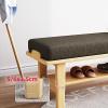 Storage Shoe Bench Shoe Storage Bench Shoes Cabinet Bench Shoe Bench with Seat Modern Shoe Storage Bench with Padded Seat Solid Wood Shoe Stool with Drawer Shoe Organizer for Hallway Bathroom Living view 4