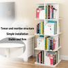 White Wood Rotation Square Bookshelf, Book CD Photo Frame pictorial Storage Shelf Corner Bookcase, Large Capacity Book Display Shelf (Size : 2 Tier) view 3