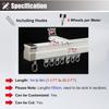 JYDQM Ceiling Curtain Track, Sliding Door Curtain Rail Track Ceiling Mount, Flexible Curtain Rods with Rollers & Hooks, Bendable Curtain Tracks System for Wall Divider/Shower/RV (Size : 500cm/16.4f view 3