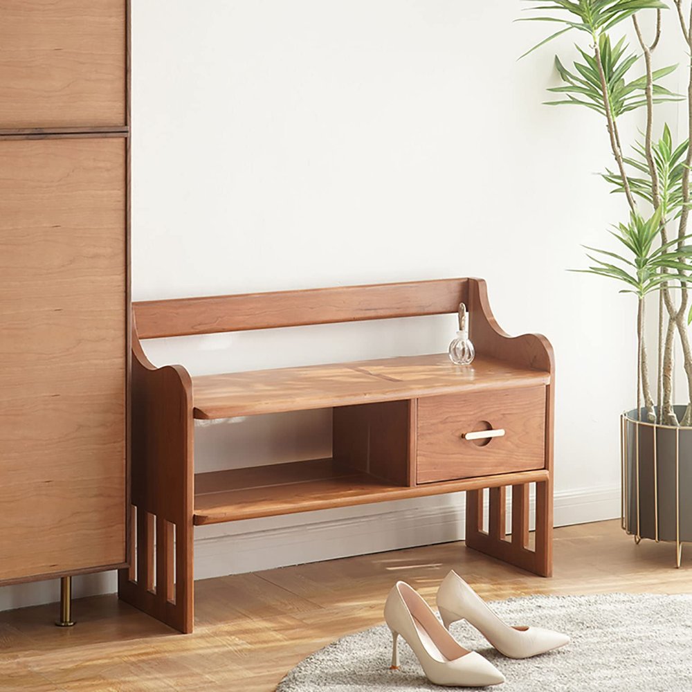 IBOWZ Storage Shoe Bench Shoe Storage Bench Shoes Cabinet Bench Shoe Bench with Seat Entryway Bench Modern Shoe Organizer with Storage and Drawer Shoe Rack Stool for Entryway Hallway Living Room