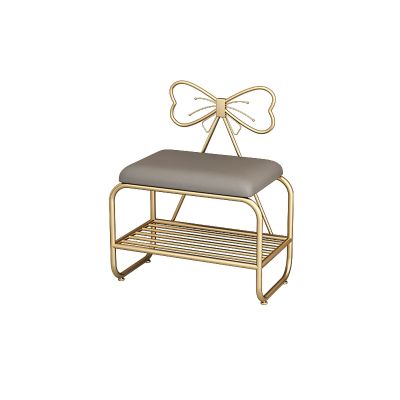 Storage Shoe Bench Shoe Storage Bench Shoes Cabinet Bench Shoe Bench with Seat Nordic Shoe Stool with Bow-shaped Backrest for Home,Shoe Storage Rack with Soft PU Cushion,for Hallway Living Room Bedr