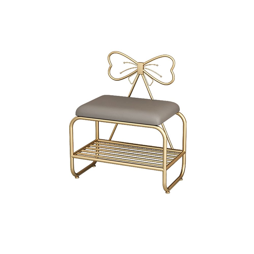 Storage Shoe Bench Shoe Storage Bench Shoes Cabinet Bench Shoe Bench with Seat Nordic Shoe Stool with Bow-shaped Backrest for Home,Shoe Storage Rack with Soft PU Cushion,for Hallway Living Room Bedr