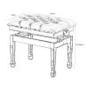 Storage Shoe Bench Shoe Storage Bench Shoes Cabinet Bench Shoe Bench with Seat Height Adjustable Piano Bench Padded Keyboard Bench Piano Stool Vanity Stool,Strong Load Capacity & Easy Assembly,Horse view 3