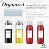 Oils, Vinegars and Condiments Labels for Bottles, Prefdo 126 PCS Minimalist Water & Oil Resistant Oil Dispenser Label Stickers Preprinted for Kitchen Pantry Organization view 3
