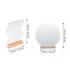 DOITOOL Wooden Base Aesthetic Makeup Mirrors 2pcs for Women view 2